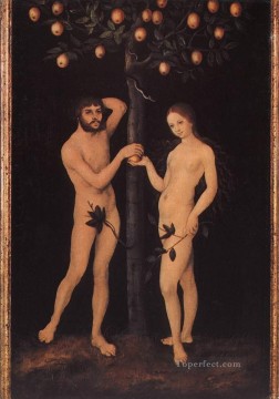 アダムとイブ 1 宗教的なルーカス・クラナハ長老のヌード Oil Paintings